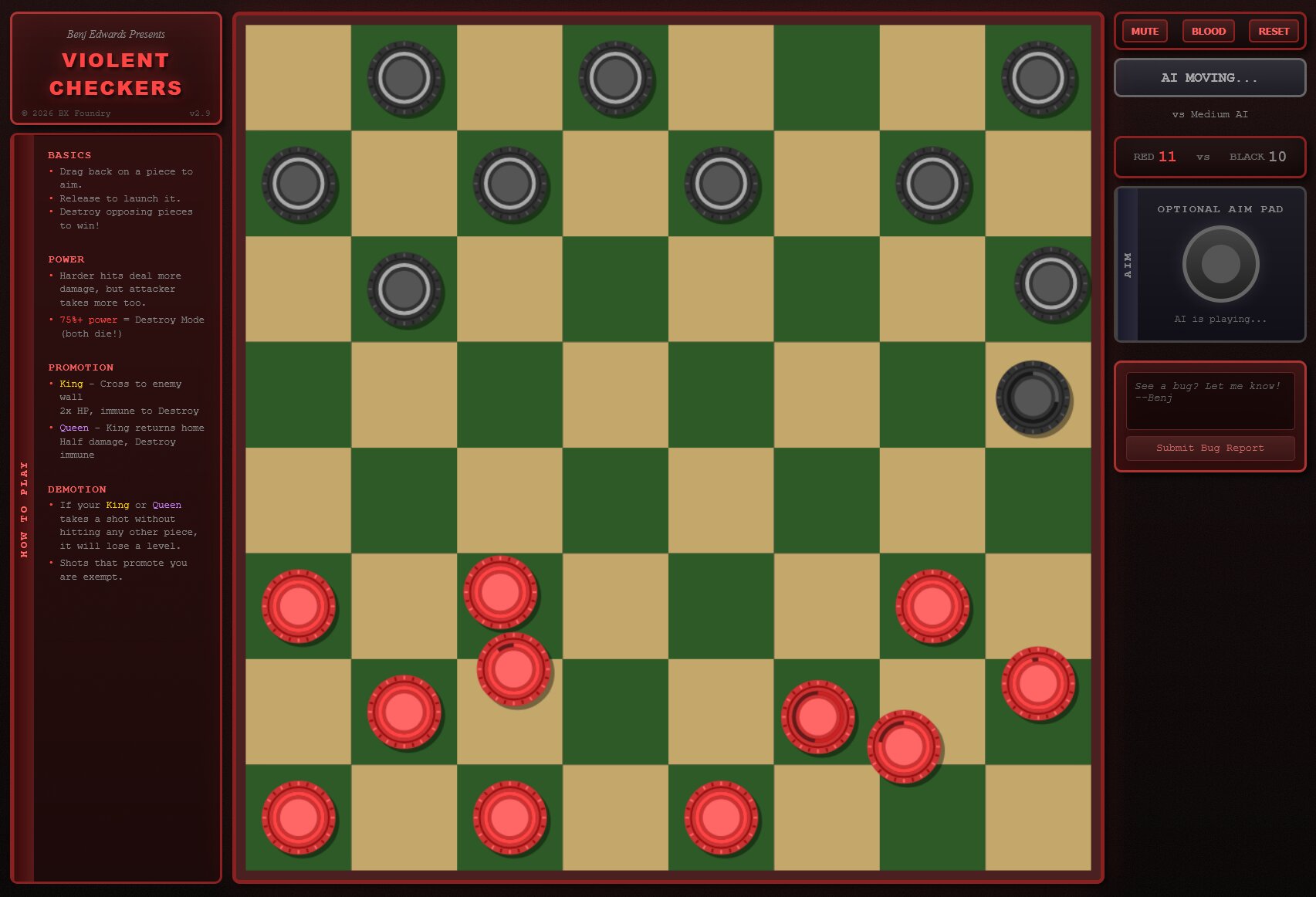 Violent Checkers