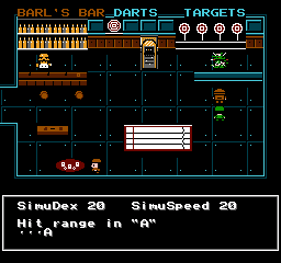 SharpShooter in the Games Room with a Hydrite hologram