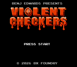 Violent Checkers title screen