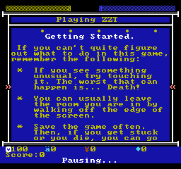 The help window: Getting Started