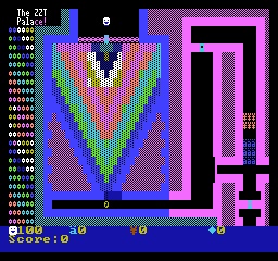 The ZZT Palace with its rainbow hall